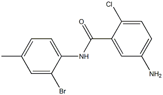 5-amino-N-(2-bromo-4-methylphenyl)-2-chlorobenzamide Structure