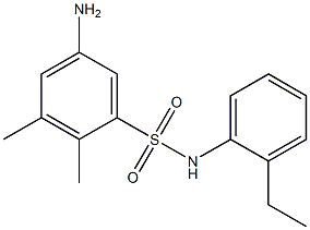 5-amino-N-(2-ethylphenyl)-2,3-dimethylbenzene-1-sulfonamide Struktur