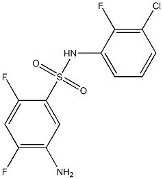 5-amino-N-(3-chloro-2-fluorophenyl)-2,4-difluorobenzene-1-sulfonamide