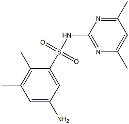 5-amino-N-(4,6-dimethylpyrimidin-2-yl)-2,3-dimethylbenzene-1-sulfonamide Structure