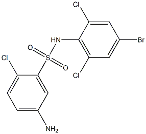 5-amino-N-(4-bromo-2,6-dichlorophenyl)-2-chlorobenzene-1-sulfonamide