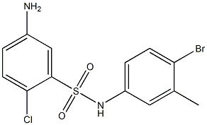 5-amino-N-(4-bromo-3-methylphenyl)-2-chlorobenzene-1-sulfonamide Structure