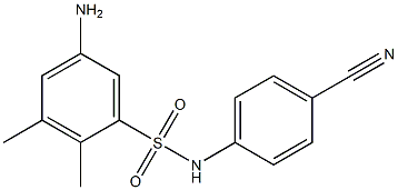 5-amino-N-(4-cyanophenyl)-2,3-dimethylbenzene-1-sulfonamide Structure