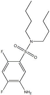 5-amino-N,N-dibutyl-2,4-difluorobenzene-1-sulfonamide Structure