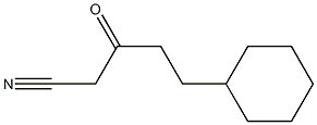 5-cyclohexyl-3-oxopentanenitrile,,结构式