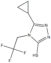 5-cyclopropyl-4-(2,2,2-trifluoroethyl)-4H-1,2,4-triazole-3-thiol,,结构式