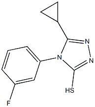 5-cyclopropyl-4-(3-fluorophenyl)-4H-1,2,4-triazole-3-thiol