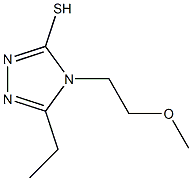 5-ethyl-4-(2-methoxyethyl)-4H-1,2,4-triazole-3-thiol 化学構造式