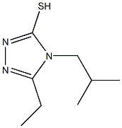 5-ethyl-4-(2-methylpropyl)-4H-1,2,4-triazole-3-thiol Structure