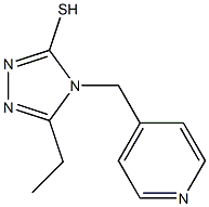 5-ethyl-4-(pyridin-4-ylmethyl)-4H-1,2,4-triazole-3-thiol Structure