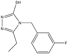 5-ethyl-4-[(3-fluorophenyl)methyl]-4H-1,2,4-triazole-3-thiol Structure