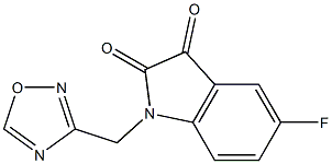 5-fluoro-1-(1,2,4-oxadiazol-3-ylmethyl)-2,3-dihydro-1H-indole-2,3-dione|