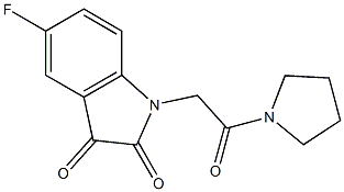 5-fluoro-1-[2-oxo-2-(pyrrolidin-1-yl)ethyl]-2,3-dihydro-1H-indole-2,3-dione