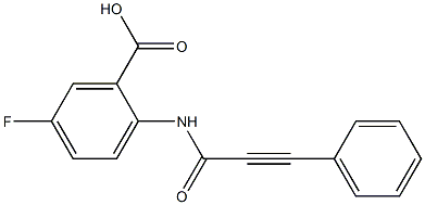 5-fluoro-2-(3-phenylprop-2-ynamido)benzoic acid