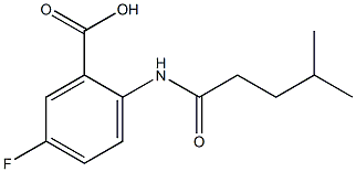 5-fluoro-2-(4-methylpentanamido)benzoic acid