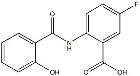 5-fluoro-2-[(2-hydroxybenzene)amido]benzoic acid 结构式