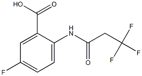 5-fluoro-2-[(3,3,3-trifluoropropanoyl)amino]benzoic acid,,结构式