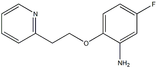 5-fluoro-2-[2-(pyridin-2-yl)ethoxy]aniline Structure