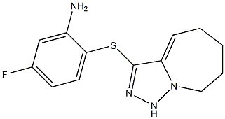 5-fluoro-2-{5H,6H,7H,8H,9H-[1,2,4]triazolo[3,4-a]azepin-3-ylsulfanyl}aniline|