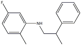 5-fluoro-2-methyl-N-(2-phenylpropyl)aniline,,结构式