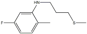 5-fluoro-2-methyl-N-[3-(methylsulfanyl)propyl]aniline|