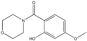 5-methoxy-2-(morpholin-4-ylcarbonyl)phenol 化学構造式