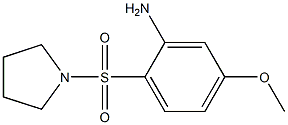 5-methoxy-2-(pyrrolidine-1-sulfonyl)aniline 化学構造式