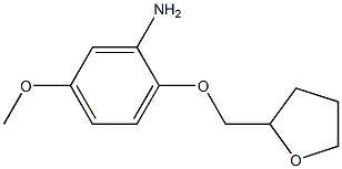 5-methoxy-2-(tetrahydrofuran-2-ylmethoxy)aniline 化学構造式