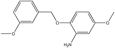 5-methoxy-2-[(3-methoxyphenyl)methoxy]aniline Struktur