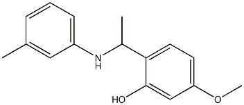 5-methoxy-2-{1-[(3-methylphenyl)amino]ethyl}phenol 结构式