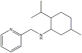 5-methyl-2-(propan-2-yl)-N-(pyridin-2-ylmethyl)cyclohexan-1-amine,,结构式