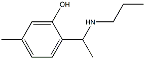 5-methyl-2-[1-(propylamino)ethyl]phenol,,结构式