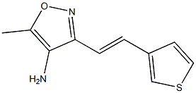 5-methyl-3-[(E)-2-thien-3-ylvinyl]isoxazol-4-amine Struktur