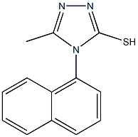 5-methyl-4-(naphthalen-1-yl)-4H-1,2,4-triazole-3-thiol Struktur