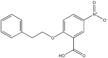 5-nitro-2-(2-phenylethoxy)benzoic acid,,结构式