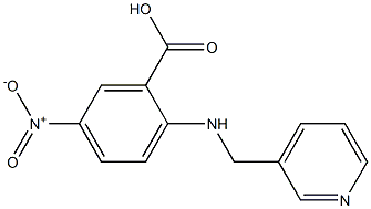 5-nitro-2-[(pyridin-3-ylmethyl)amino]benzoic acid Structure