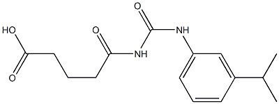 5-oxo-5-({[3-(propan-2-yl)phenyl]carbamoyl}amino)pentanoic acid