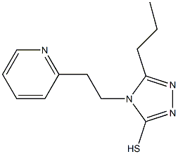 5-propyl-4-[2-(pyridin-2-yl)ethyl]-4H-1,2,4-triazole-3-thiol Structure