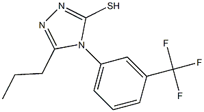 5-propyl-4-[3-(trifluoromethyl)phenyl]-4H-1,2,4-triazole-3-thiol Structure