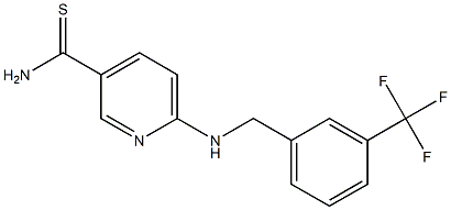 6-({[3-(trifluoromethyl)phenyl]methyl}amino)pyridine-3-carbothioamide|