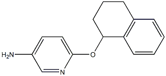 6-(1,2,3,4-tetrahydronaphthalen-1-yloxy)pyridin-3-amine,,结构式