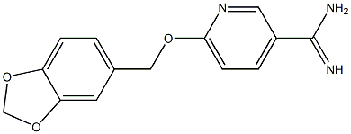 6-(1,3-benzodioxol-5-ylmethoxy)pyridine-3-carboximidamide