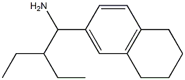 6-(1-amino-2-ethylbutyl)-1,2,3,4-tetrahydronaphthalene Structure