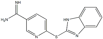6-(1H-1,3-benzodiazol-2-ylsulfanyl)pyridine-3-carboximidamide Struktur