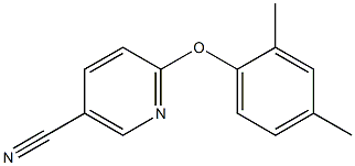 6-(2,4-dimethylphenoxy)nicotinonitrile 化学構造式