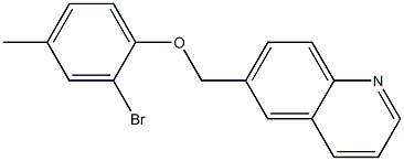 6-(2-bromo-4-methylphenoxymethyl)quinoline Structure