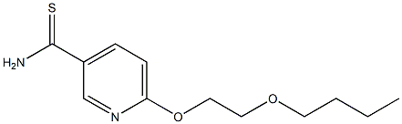 6-(2-butoxyethoxy)pyridine-3-carbothioamide Structure