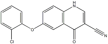  6-(2-chlorophenoxy)-4-oxo-1,4-dihydroquinoline-3-carbonitrile