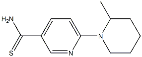 6-(2-methylpiperidin-1-yl)pyridine-3-carbothioamide 化学構造式