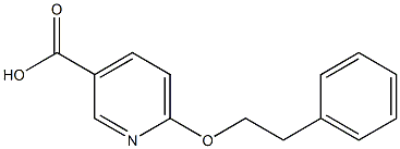 6-(2-phenylethoxy)pyridine-3-carboxylic acid 结构式